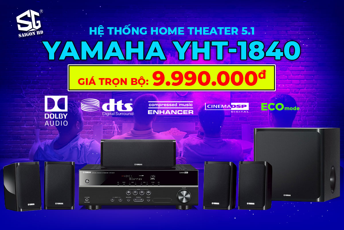 Dàn âm Thanh Home Theater Yamaha Yht 1840 Saigon Hd